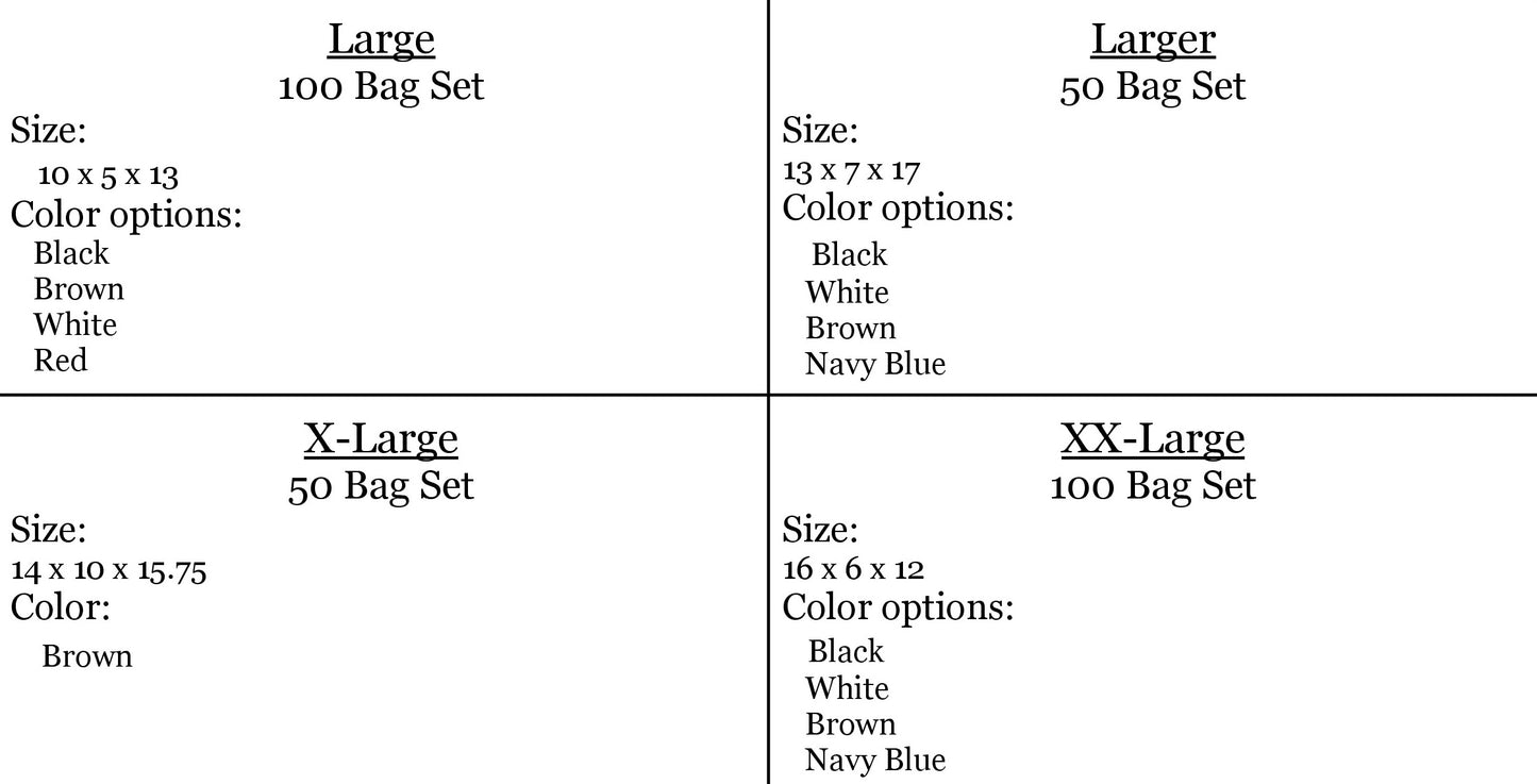 WHOLESALE - Business Merchandise Bags