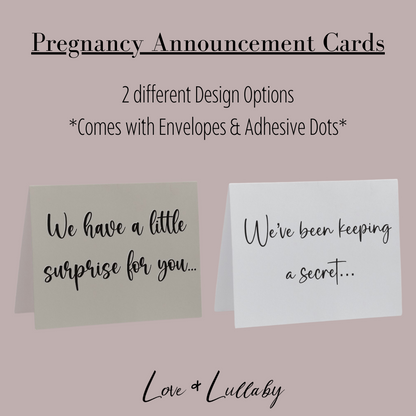 WHOLESALE- Pregnancy Announcement Cards