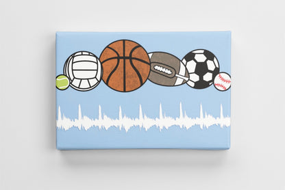 Custom Heartbeat Keepsake Canvas