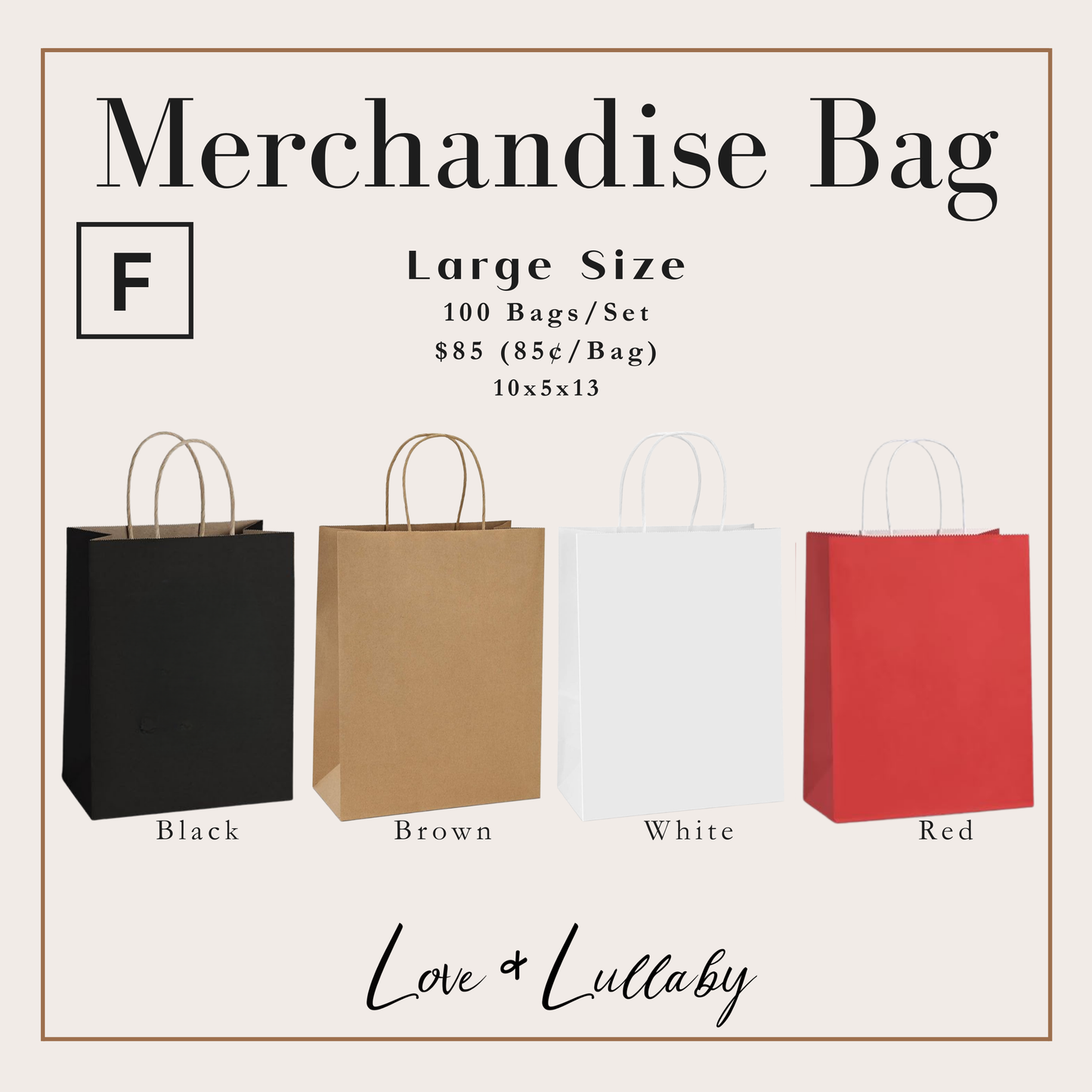 WHOLESALE - Business Merchandise Bags