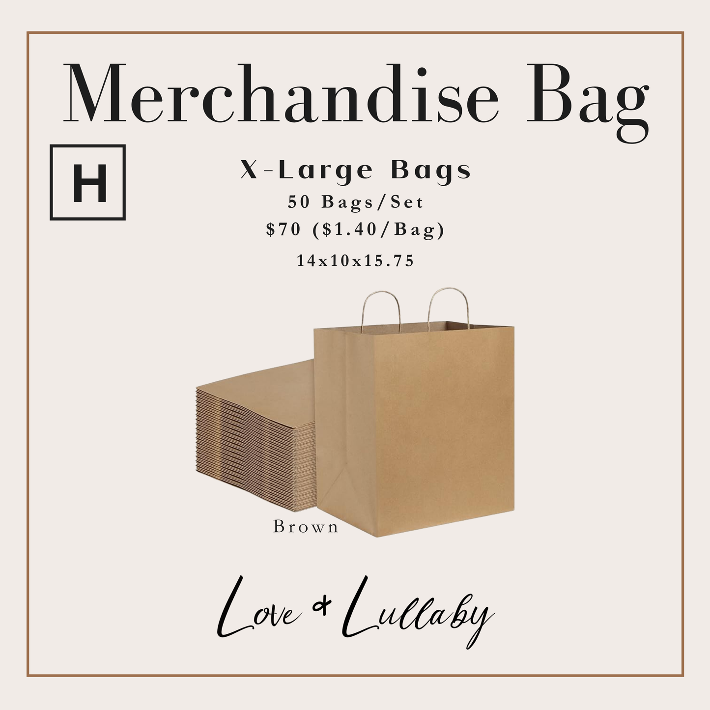 WHOLESALE - Business Merchandise Bags