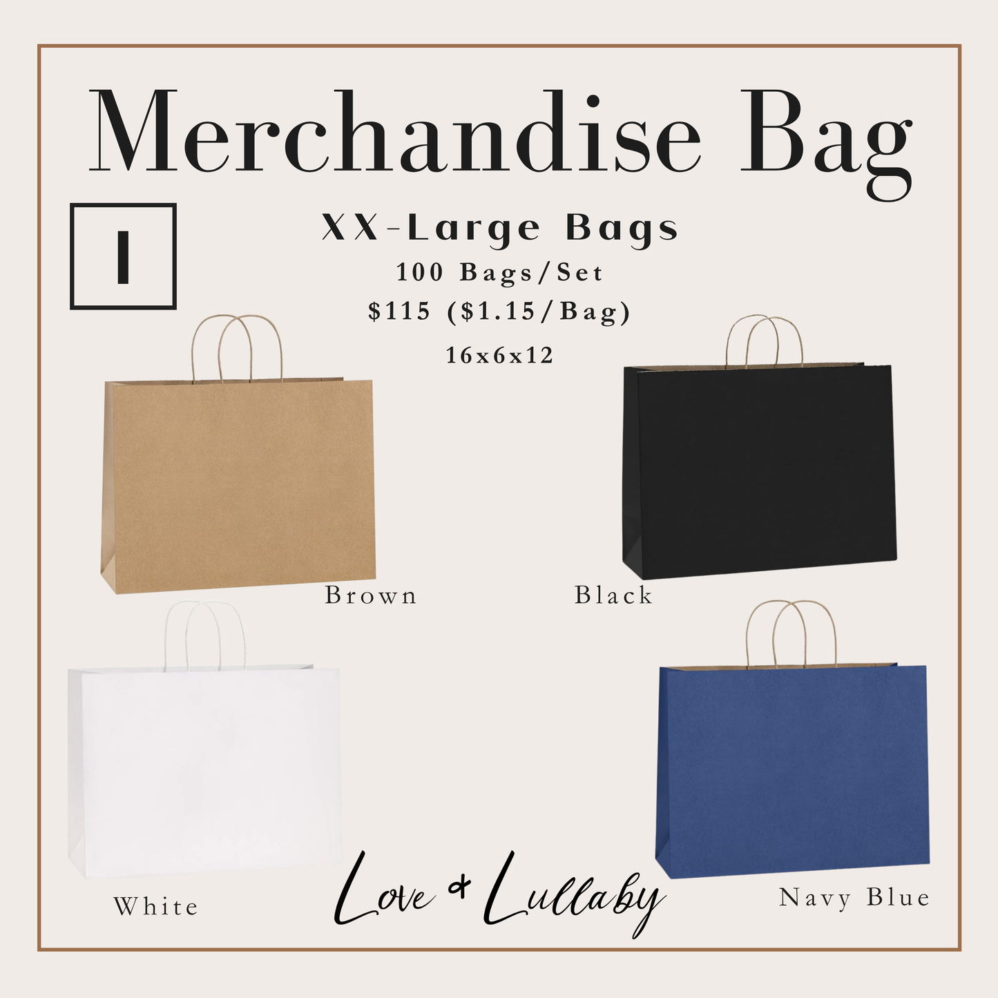 WHOLESALE - Business Merchandise Bags